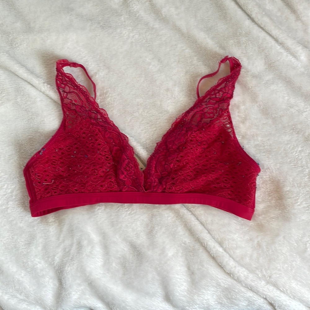 Aeropostale Red Lace Brallete SIZE L